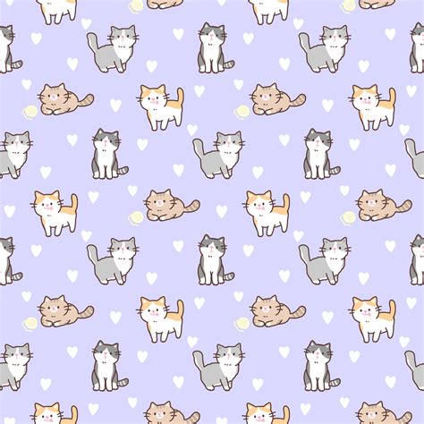 cute cat pattern backgrounds