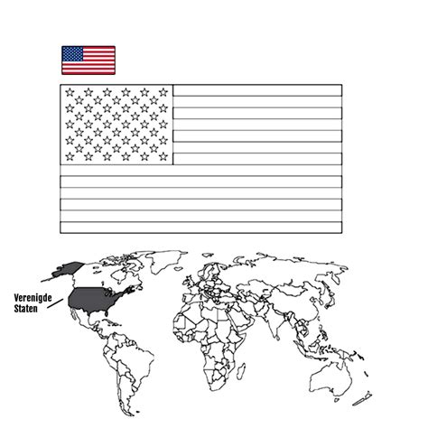 Divisi Afbeelding Wereldkaart Tekening Kleurplaten