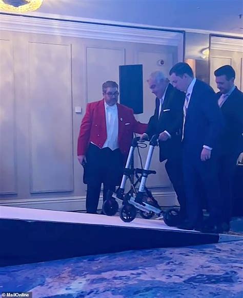 Eamonn Holmes 64 Leaves The TRIC Awards Using A Walker After