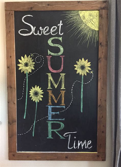 summer chalkboard ideas