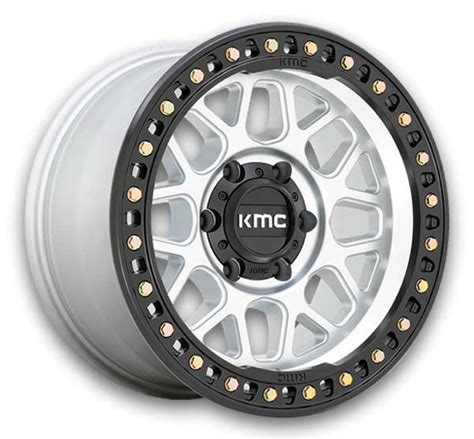 KMC Wheels KM549 GRS Machined With Satin Black Lip