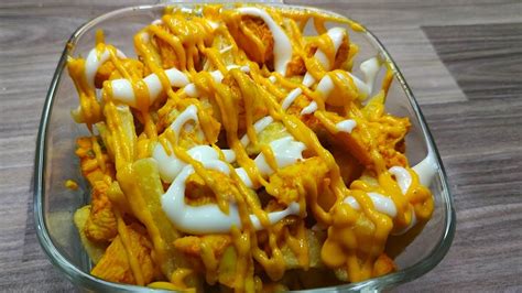 Chicken Loaded Fries With Special Sauce Recipe Chicken Loaded Fries Sana Secret Recipes