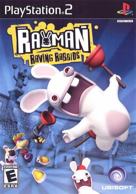 Rayman Raving Rabbids 2006 Playstation 2 Box Cover Art Mobygames