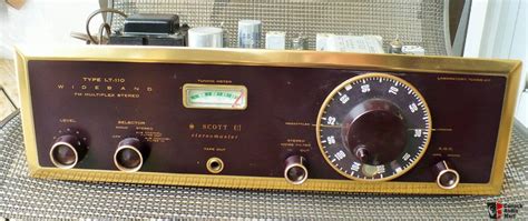 Gorgeous Hh Scott Lt Fm Stereo Tube Tuner Black Face For Sale