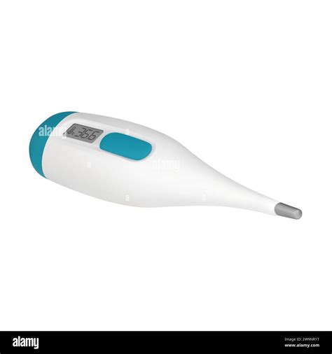 3d Vector Thermometer With 366 On A Display Electronic Device For Measuring Body Temperature