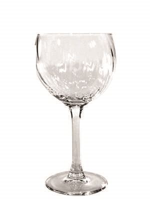 Optic Crystal Red Balloon Wine Glass Oz Glassware