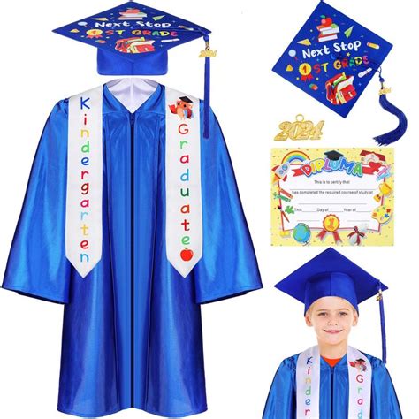 Retisee 7 Pieces 2024 Kindergarten And Preschool Graduation Cap Gown