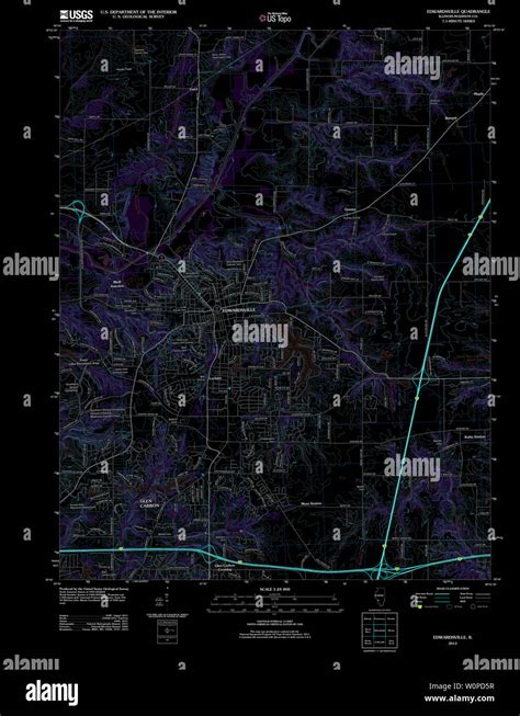 Map Of Edwardsville Hi Res Stock Photography And Images Alamy