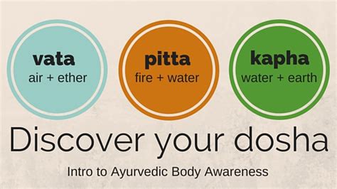 Discover Your Dosha An Introduction To Ayurvedic Body Awareness