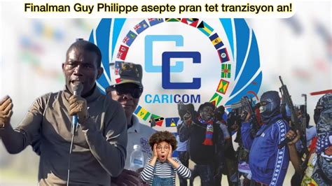 Guy Philippe Fwape F Ank Finlalman Liasepte Prezidan Tranzisyon An El