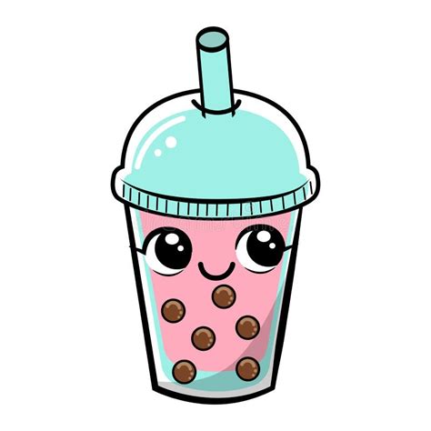 Kawaii Bubble Tea Stock Illustrations Kawaii Bubble Tea Stock