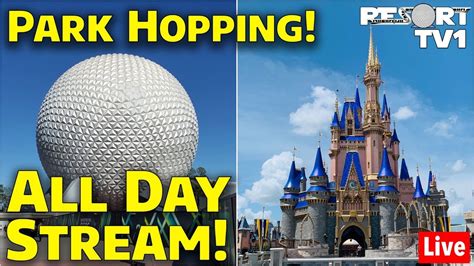 Live All Day Magic Kingdom Epcot Park Hopping Live Stream In P