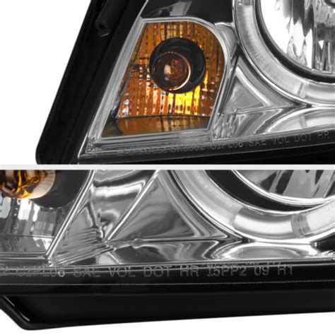 Chrome Halo Angel Eye Led Projector Headlight Chevy Impala Lt