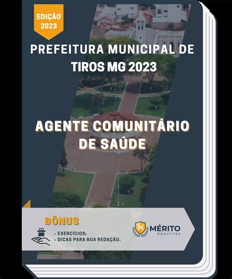 Apostila Agente Comunitário De Saúde Prefeitura de Tiros MG 2023