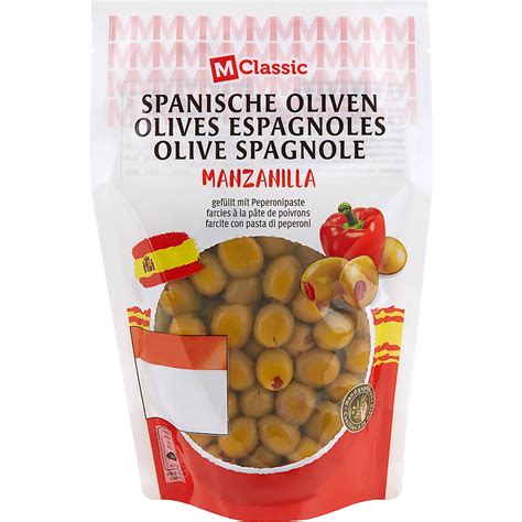 Kaufen M Classic Gr Ne Spanische Oliven Gef Llt Mit Piment Migros