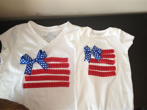 Diy Fourth Of July Shirts For My Girls Crafts To Make Crafts For Kids