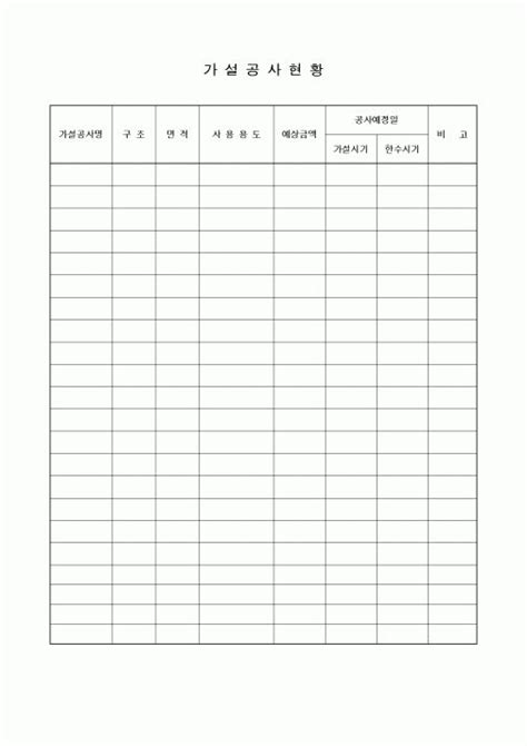 시공계획 가설공사현황1 지식월드