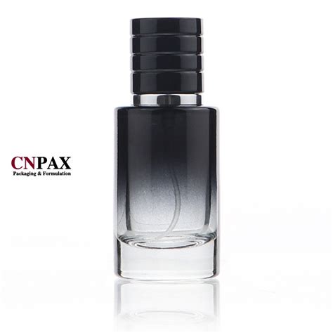 Wholesale 30 Ml 1 Oz Black Gradition Cylinder Glass Fragrance Bottle