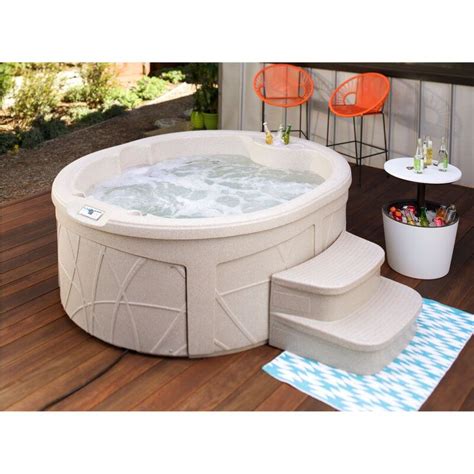 Lifesmart Spas 4 Person 13 Jet Oval Plug And Play Hot Tub Artofit