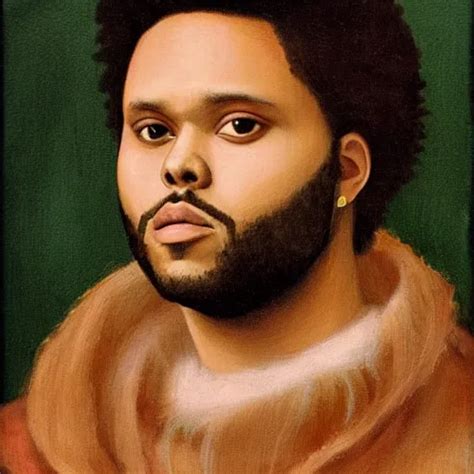 A Renaissance Style Portrait Painting Of The Weeknd Stable Diffusion