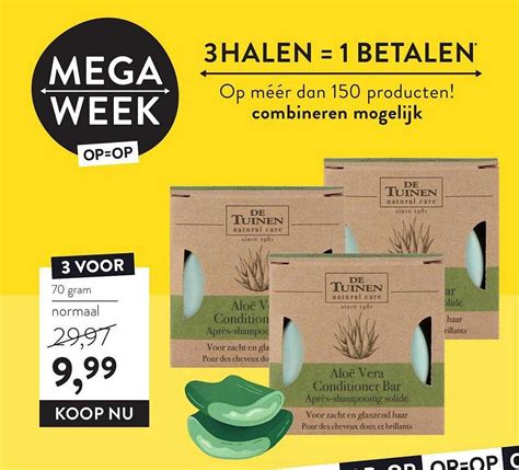 De Tuinen Alo Vera Conditioner Bar Aanbieding Bij Holland Barrett