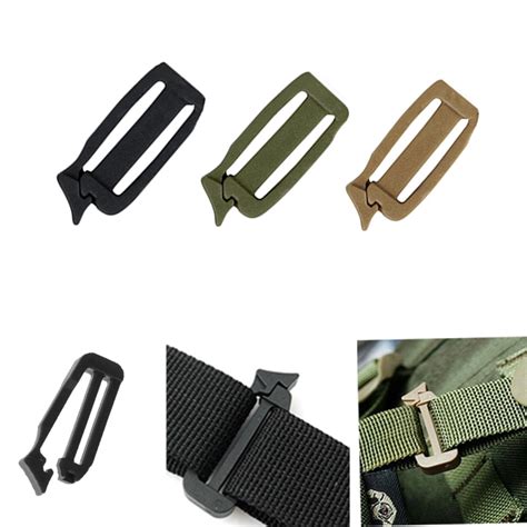 6X 25mm Webbing Bag Link Buckle Outdoor Tactical Hike Military Connect