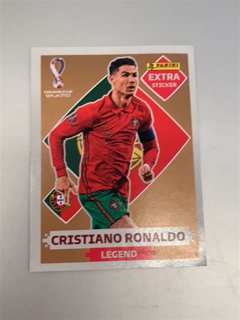 Figurinha Extra Stickers Bronze Cristiano Ronaldo Lbum Copa Do Mundo