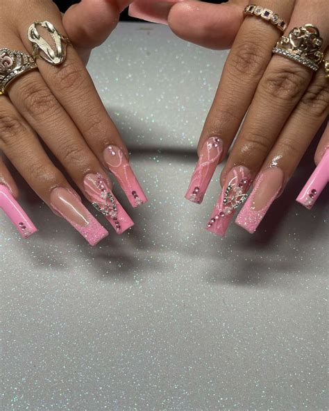 Stylish Glitter Pink Ombre Nails: 27+ Ways To Make A Statement