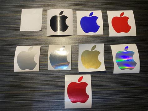 Apple Logo Stickers - Cut-out Vinyl Stickers - Apple Logo for Cars ...