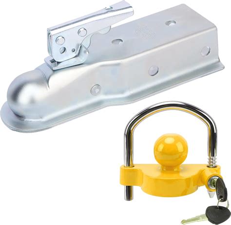 Amazon METOWARE Trailer Coupler Lock Universal Adjustable Heavy