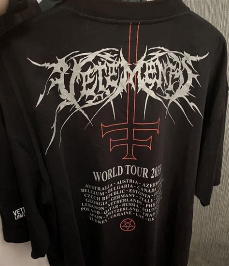 Vetements Metal World Tour Tee And Hoodie Rfashionreps