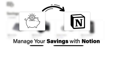 The Easiest Way To Manage Your Savings In Notion Just 2 Minutes