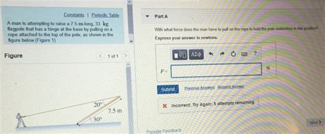 Solved Part A A Man Is Attempting To Raise A M Long Chegg