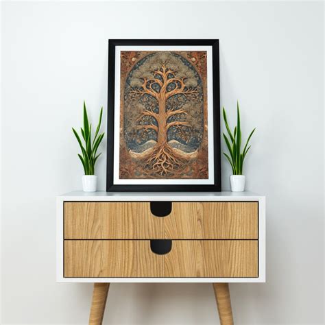 Yggdrasil Wall Art Digital Prints Pack Intricate Treelike Structure