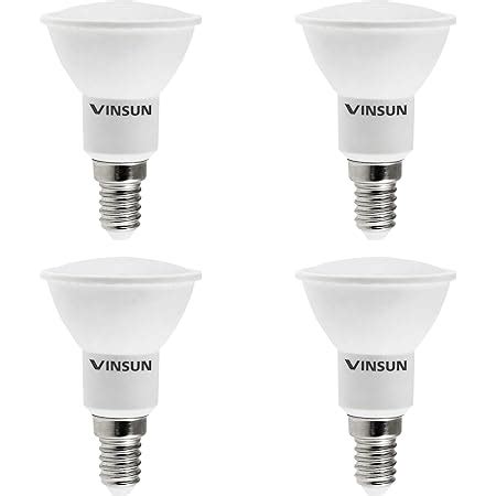 VINSUN 4 X Lampadine LED E14 5W Pari A 40W Bianco Caldo 2900K