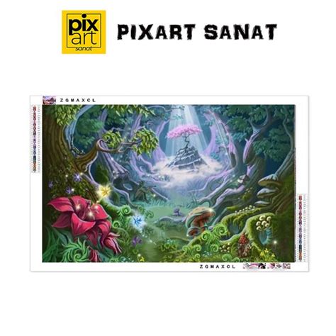 Egzotik Orman X Pixart Sanat Elmas Mozaik Tablo Diamond T Rkiye