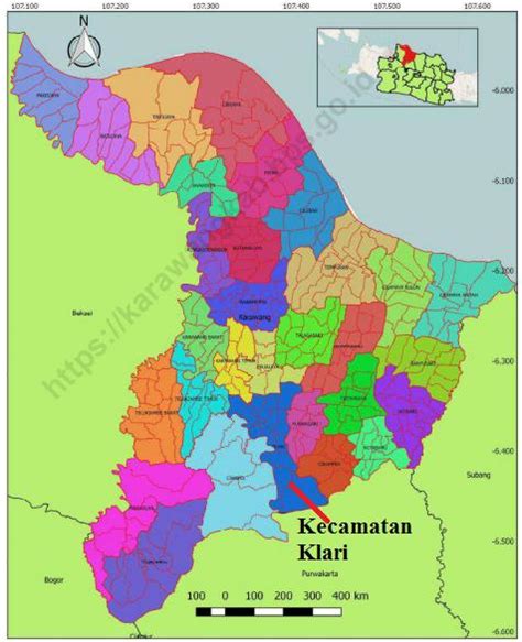 Peta Kabupaten Karawang