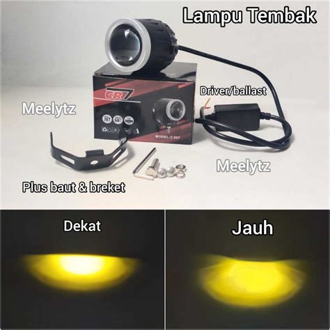 Jual Lampu Tembak Laser Foglamp Bulat Cr Jauh Dekat Bahan Full