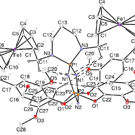 Ortep 3 [38] Drawing Of 4d With The Atom Numbering Scheme Displacement Download Scientific