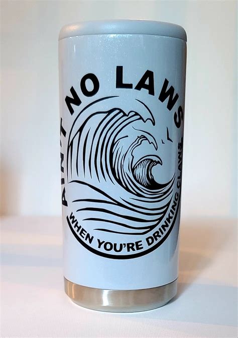 White Claw Wasted Skinny Can Cooler Custom Can Cooler Drink Etsy