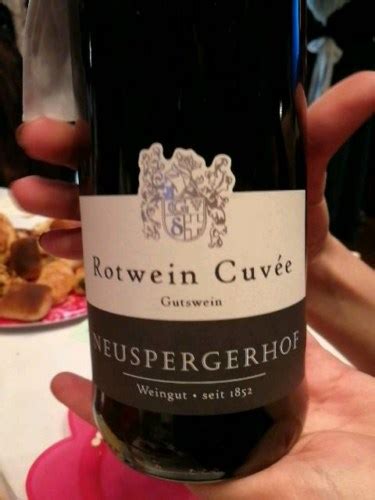 Neuspergerhof Rotwein Cuv E Vivino Us