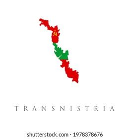 Transnistria Map Flag Vector Illustration Pridnestrovian Stock Vector ...