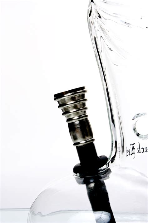 Glas Dildo Bong Alu Chillum H 15cm
