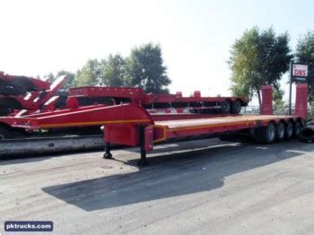 New Low Loader Semi Trailer Lodico 4 Axle Low Bed Trailer 3 Units For