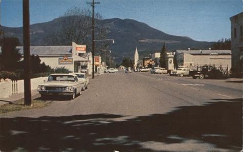 Main Street Kelseyville, CA Postcard