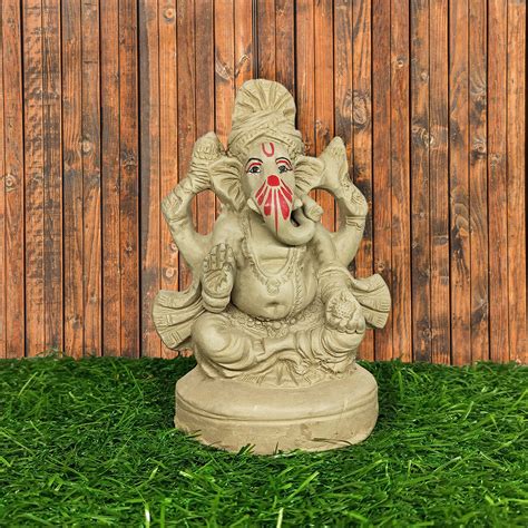 Buy Prajapati Studio Pottery 6 Inch Handcrafted Eco Friendly Ganesha