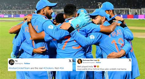 Indian Cricket Team Are The Real Chokers Fans React As Australia