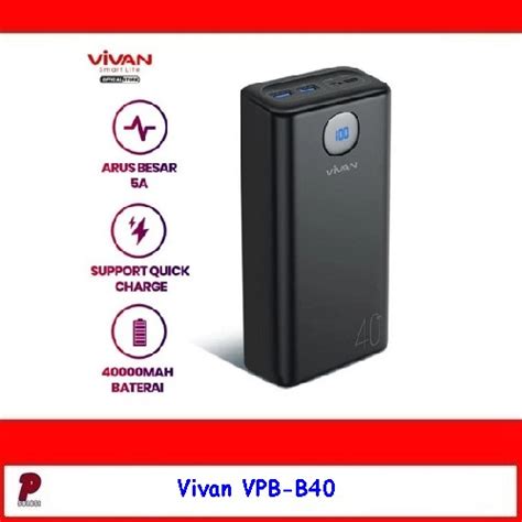 Jual Power Bank Mah W Fast Charging Kapasitas Besar Vivan