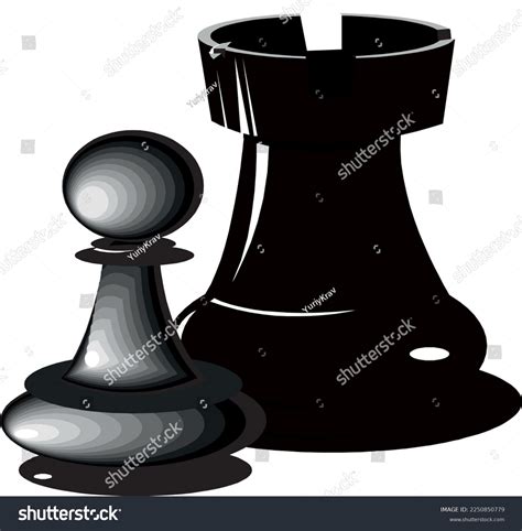 Two Chess Pieces Vector Image Stock Vector (Royalty Free) 2250850779 ...