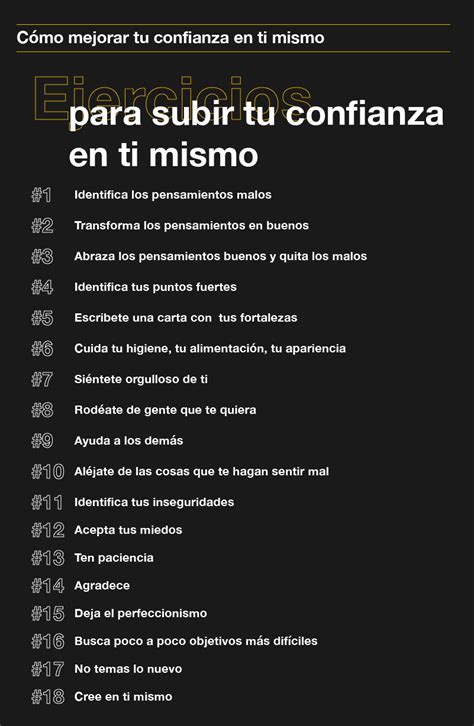 Cómo mejorar tu Autoestima Consejos para aumentar la Confianza en uno